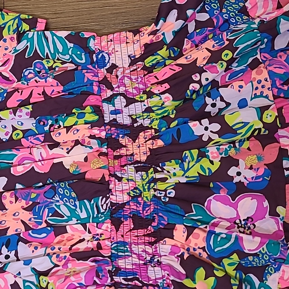Lilly Pulitzer women,s Floral Dress in Pink‎ and Blue used exelente condition. - Picture 6 of 16